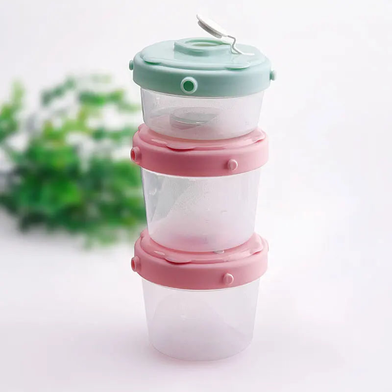 

PP baby food container essential cereal infant milk powder seal box baby feeding storage jars with scale
