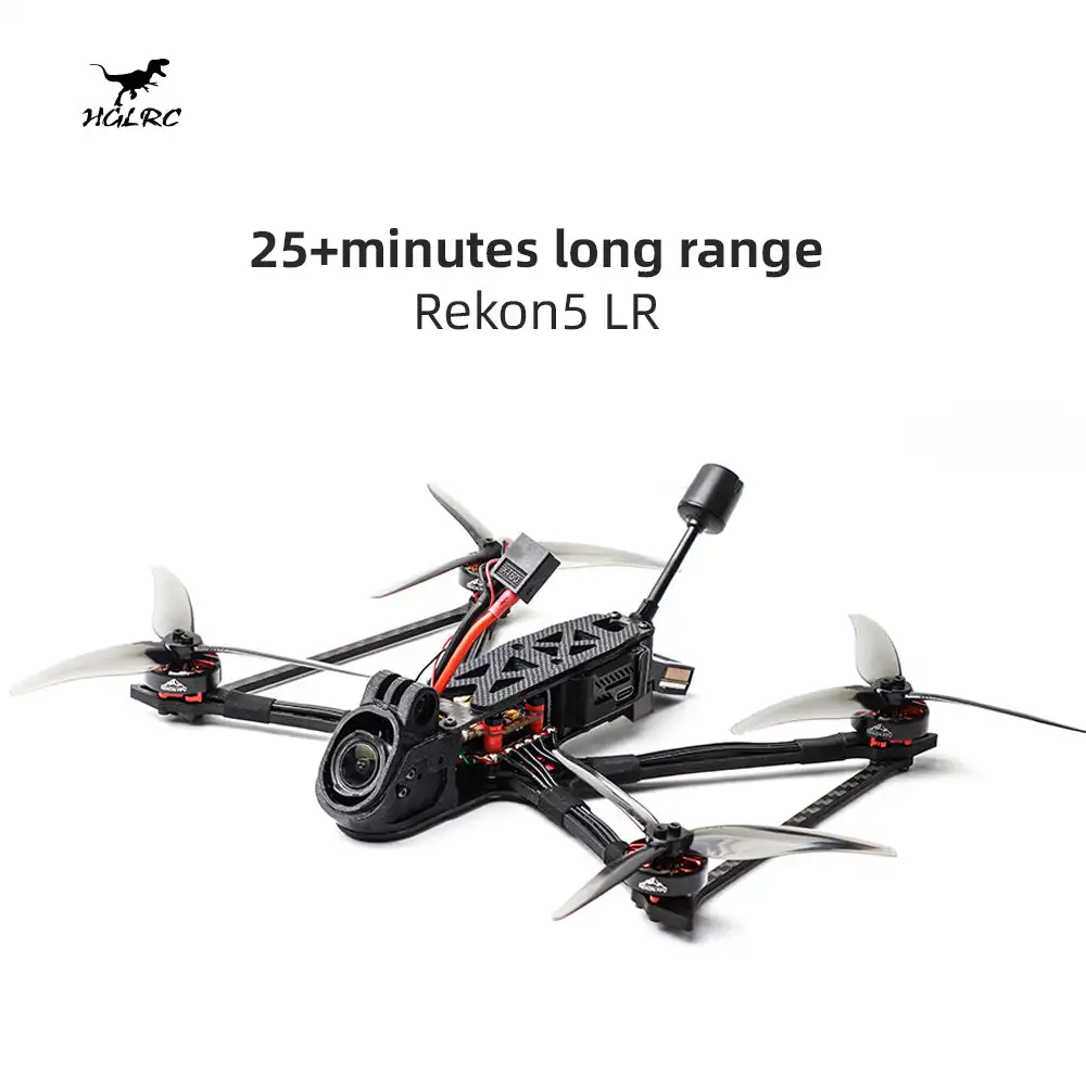 

Мини-Дрон HGLRC Rekon5 LR HD O3 с дальним радиусом действия, модель F722 Mini 28A O3 Air Unit M80 GPS Buzzer 2004 1800KV 6S 2600KV четырехъядерный FPV