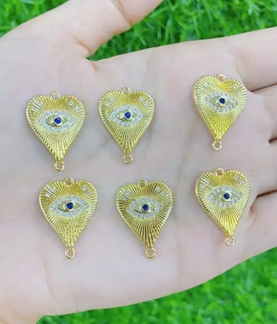 

2 шт., подвеска для браслета, из меди и золота