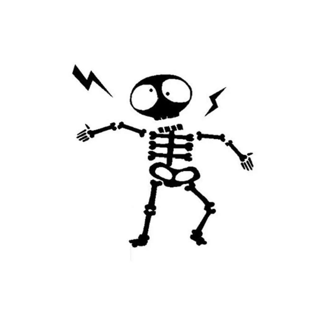 

1PC Wall Switch Sticker Home Decoration Individuality Skeleton Wall Sticker Decal Home Decor Decal Socket Paste