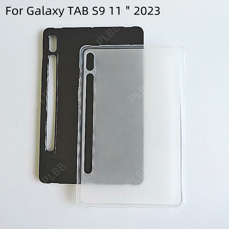 

For Samsung Galaxy Tab S9 11 inch Transparent Case Four Corner Airbag Anti Fall Cover Funda Tabs9 Silicone Protective Shell