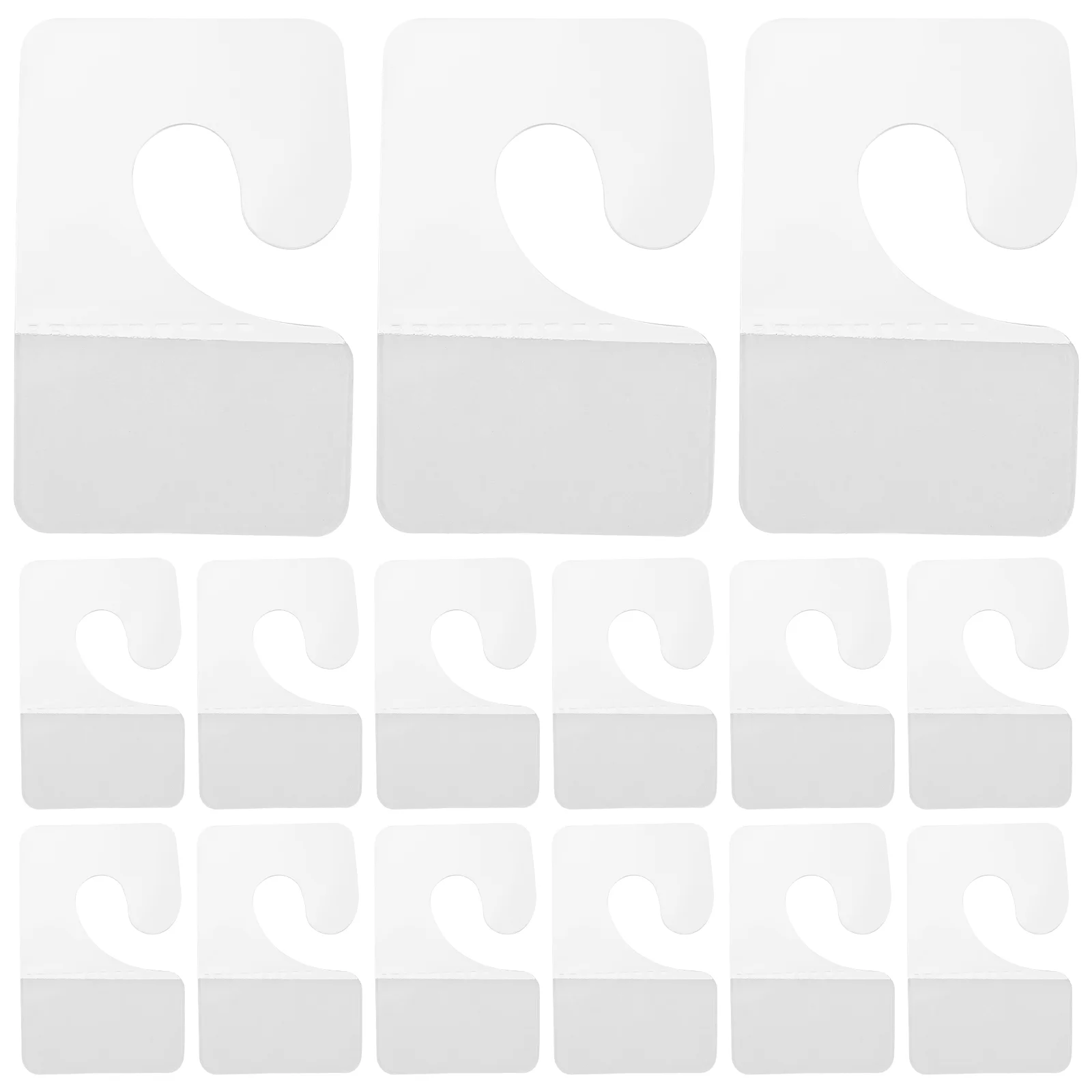 

200 Pcs Aircraft Hole Hook Heavy Duty Plastic Hangers Sticker Hooks Clear Hanging Label Retail Pvc