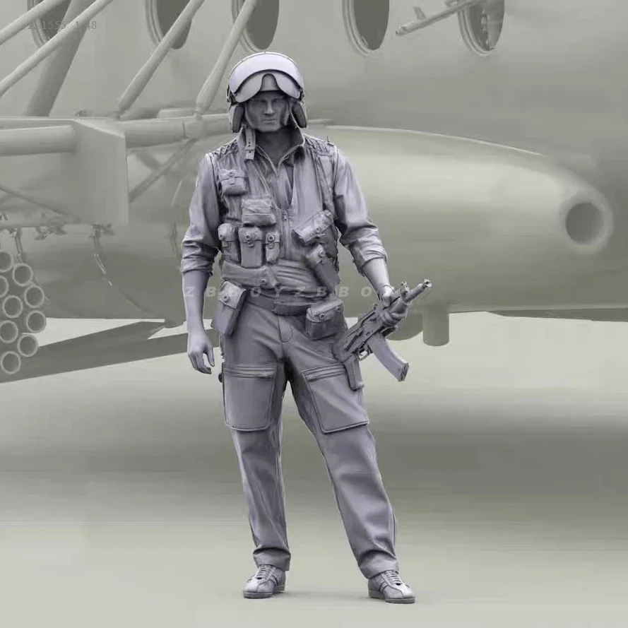 

1/48 Resin Soldier model kits figure colorless and self-assembled A-1555