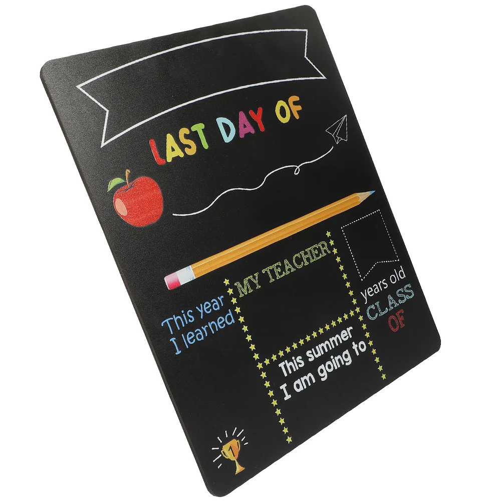 

Kindergarten Decor First Day Sign Chalkboard Signs Classroom Preschool Large Ornament Small Kids Crafts