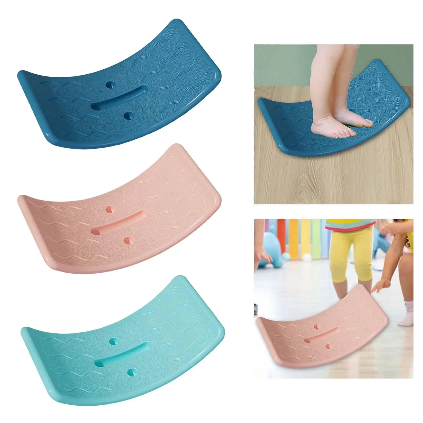 

Multifunctional Wobble Balance Board for Kids Rocker Board for Workout Yoga