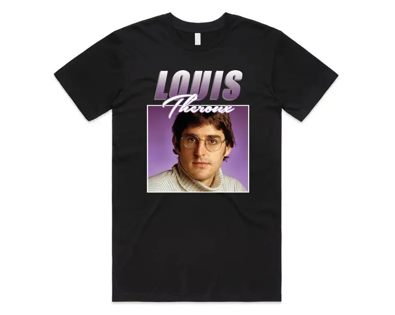 

Louis Theroux Homage T-shirt Tee Top Retro 90's Vintage Funny TV Documentary Icon
