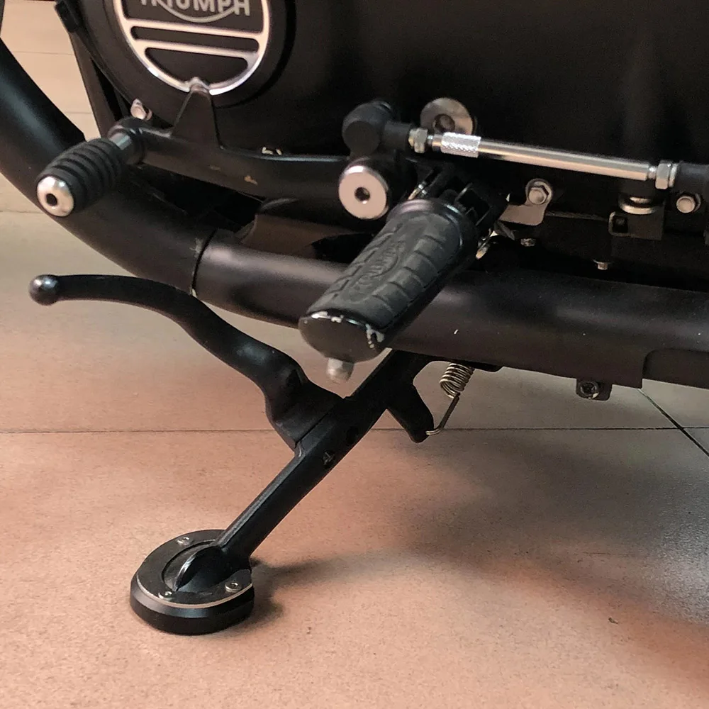 Подходит для мотоциклов Triumph Bobber, Bonneville, Speedmaster 1200 ABS 2018-2024: Увеличительрасширительудлинитель основания боковой подножки (art.: 3920d87f26dda) - 3920d87f26dda
