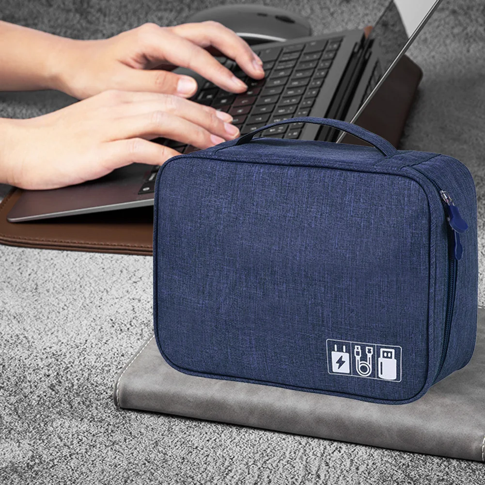 

Сумка для хранения кабеля, Портативная сумка для хранения цифровых устройств, многофункциональные аксессуары, водонепроницаемая сумка для U-диска, гарнитуры, жесткого диска