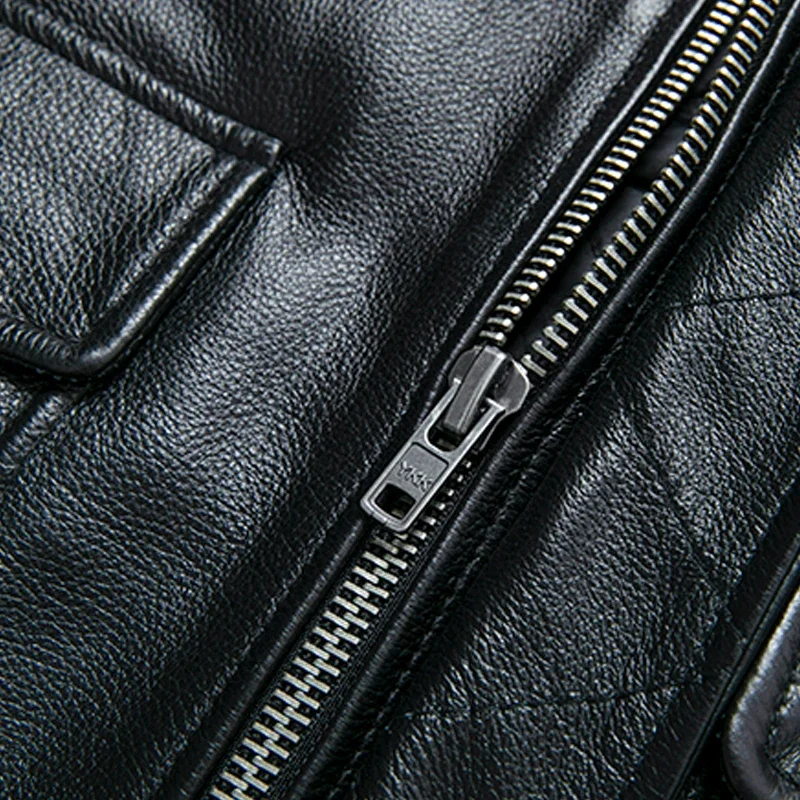 Летная куртка ВВС с меховым воротником натуральный верхний слой из коровьей кожи