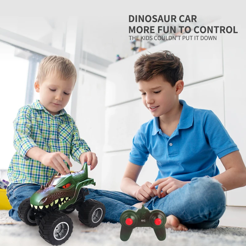 2.4g 2wd Rc Dinosaur Climbing Car 1:16 Rc Rock Crawler All Terrain Off-road Truck Rtr Gift Toys For Kids