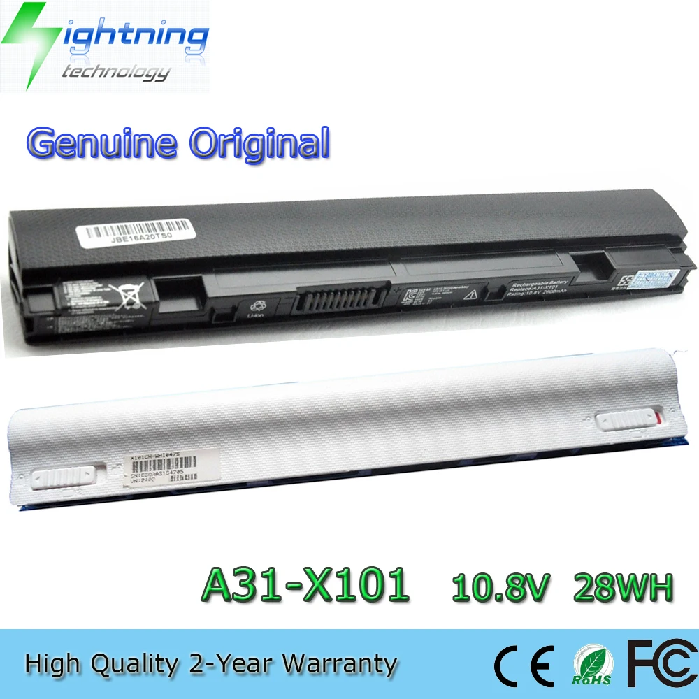 

New Genuine Original A31-X101 10.8V 28Wh Laptop Battery for Asus Eee PC X101CH, Eee PC X101H, Eee PC X101C, Eee PC X101