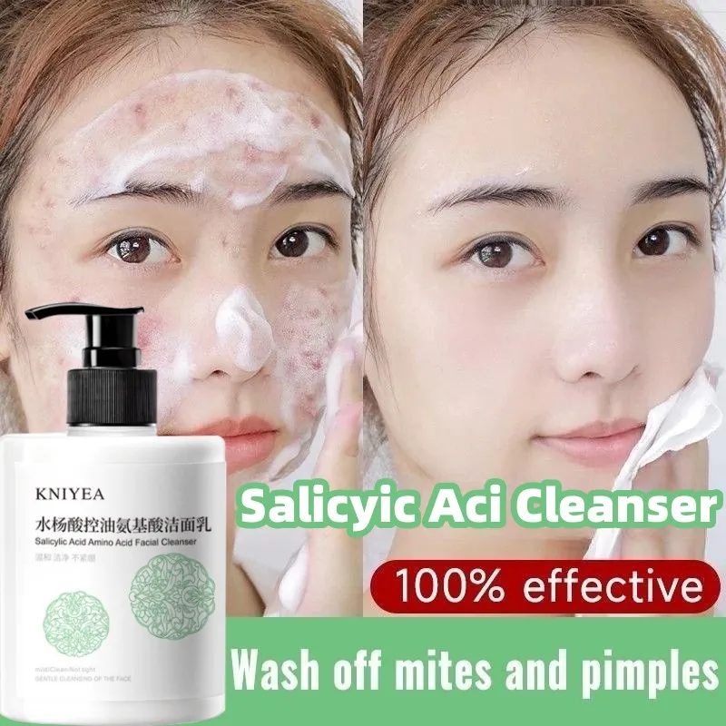 

Salicylic Acid Amino Acid Cleanser Cream Control Acne Treatment Shrink Pores Clean Face Face Wash 500ml
