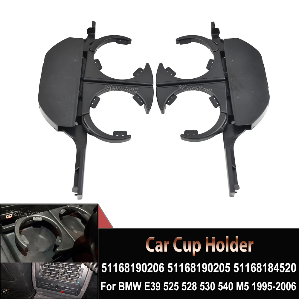 

For BMW 525I 528I 530I 540I 5 Series E39 Car Dash Mounted Console Cup Front Right/Left and Rear Retractable Drinks Holder