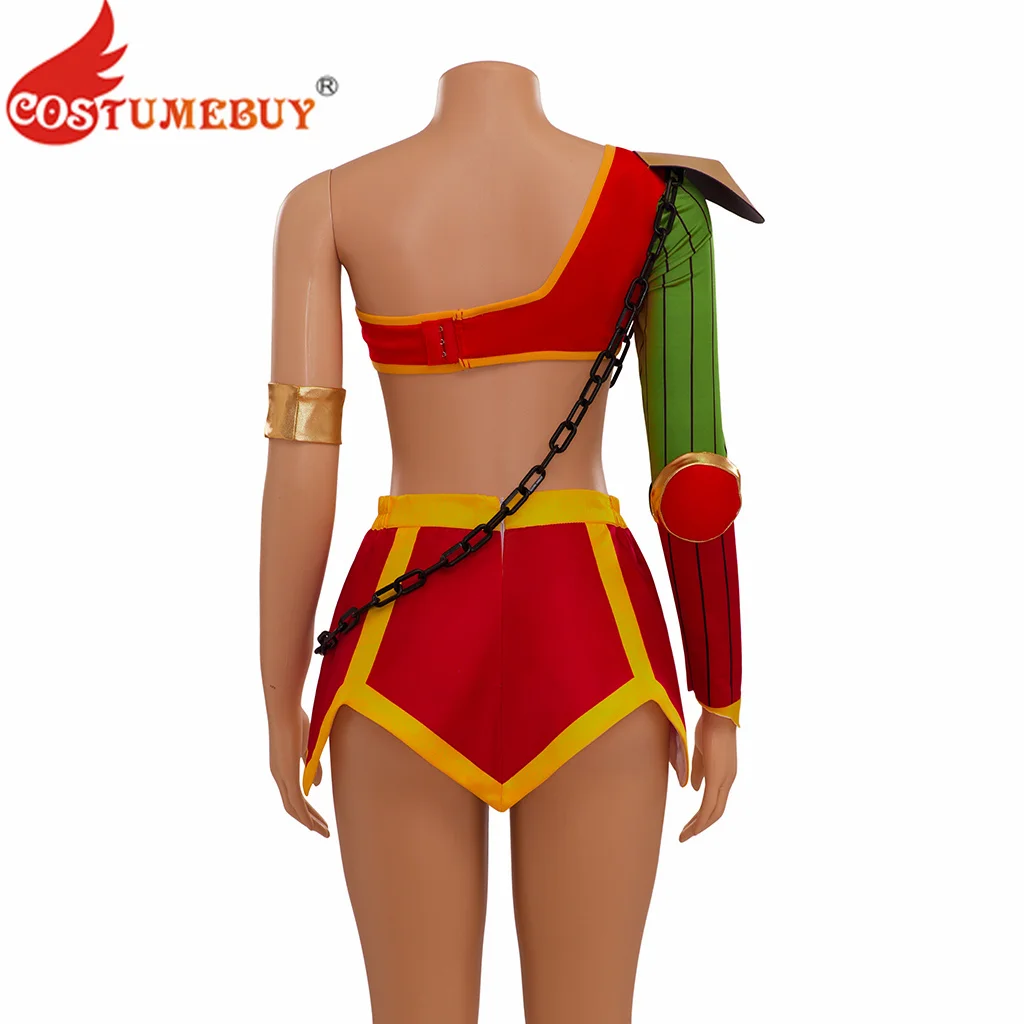 Аниме Urusei Косплей Костюм яцура женский сексуальный красный топ юбка наряды