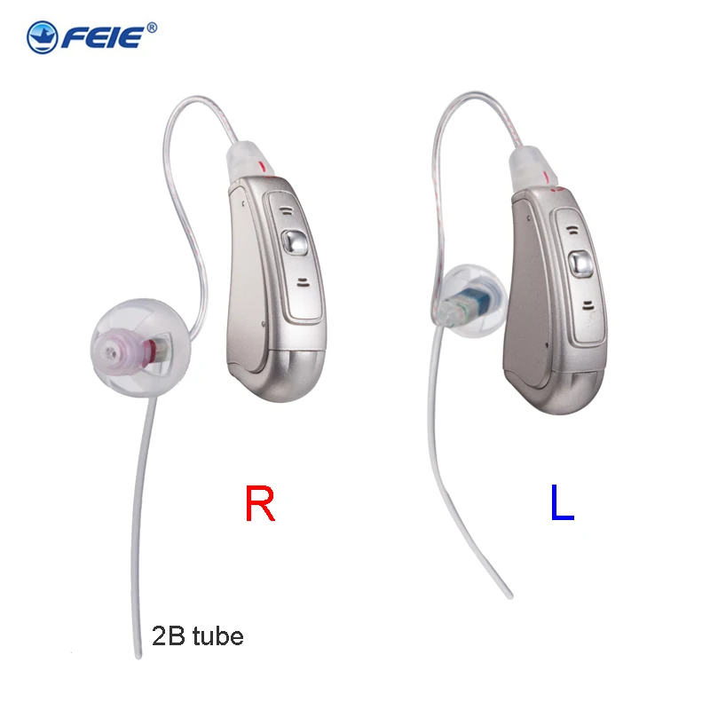 

Digital Hearing Aid Severe Loss RIC Ear Aids MY-19 2 Pieces Noise Reduction Hearing Assistant Sound Amplifier For Elderly Deaf