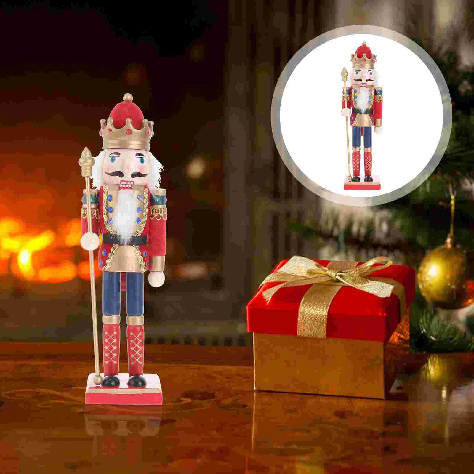 

Nutcracker Wooden Puppet Christmassoldierdecor Figures Figurine Decorations Collectiblepuppets Table Gifts Figurewood Figurines