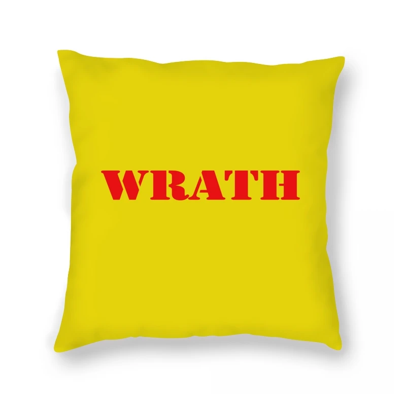 

Limited Wrath Natural Selection Logo Design Black Pillow Case Camisas Hombre Oversized