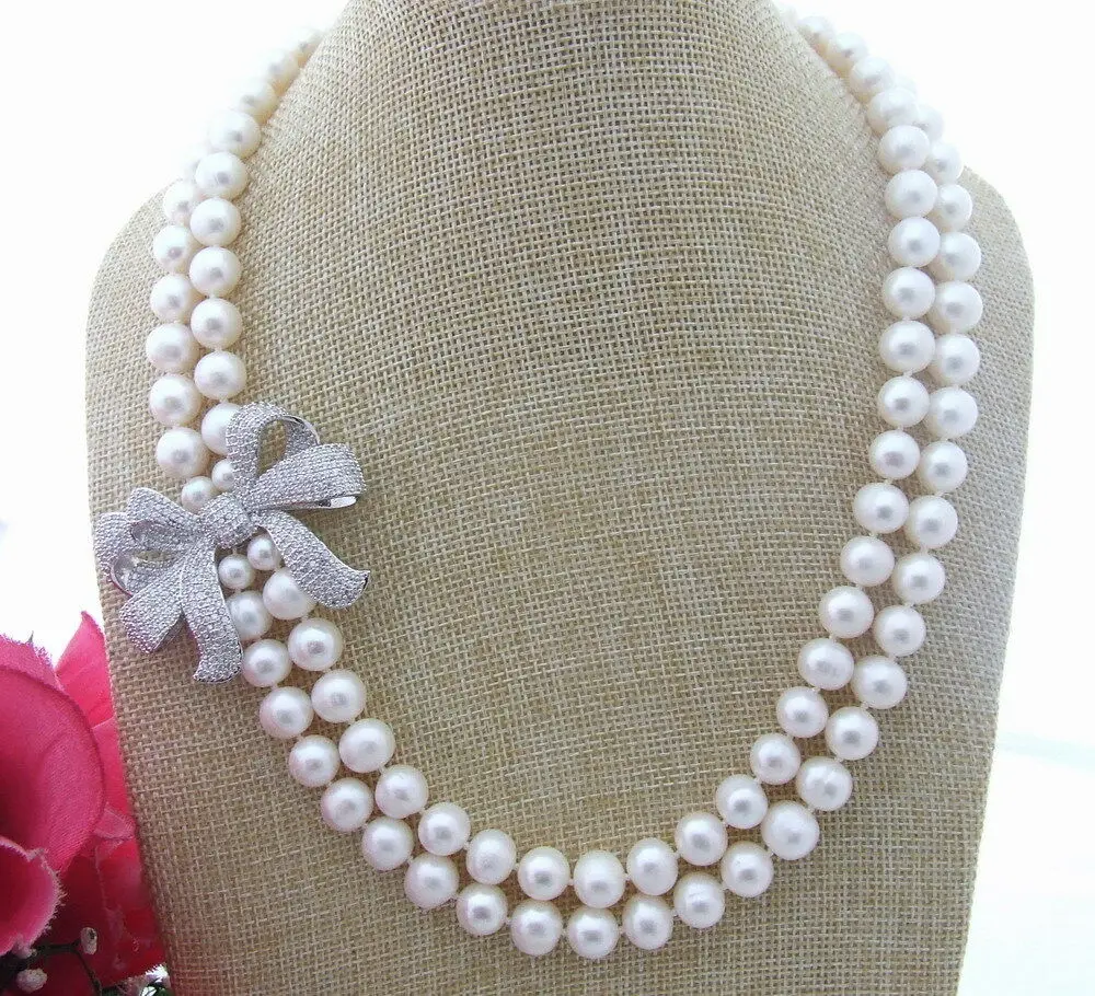 

fashion 17-18Natural 8-9MM Pearl Necklace
