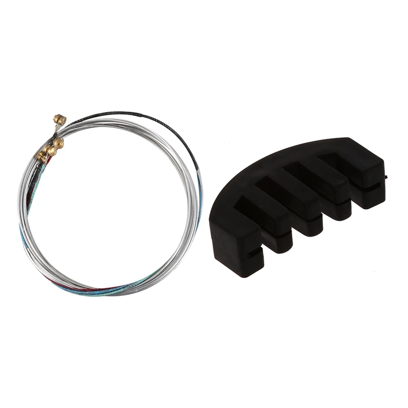 

1 комплект из 3/4 4/4 струн для скрипки со стальным сердечником и шаровой головкой GDAE с черной резиной, бесшумный шумоглушитель для скрипки, аку...