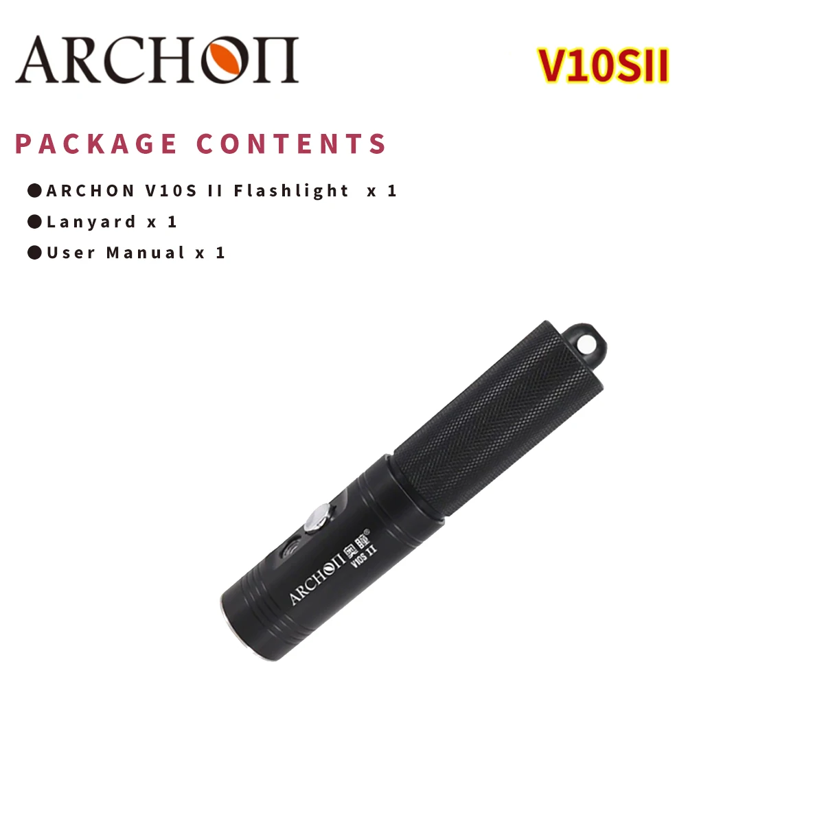 

Фонарик ARCHON V10S II 1200 люмен для дайвинга