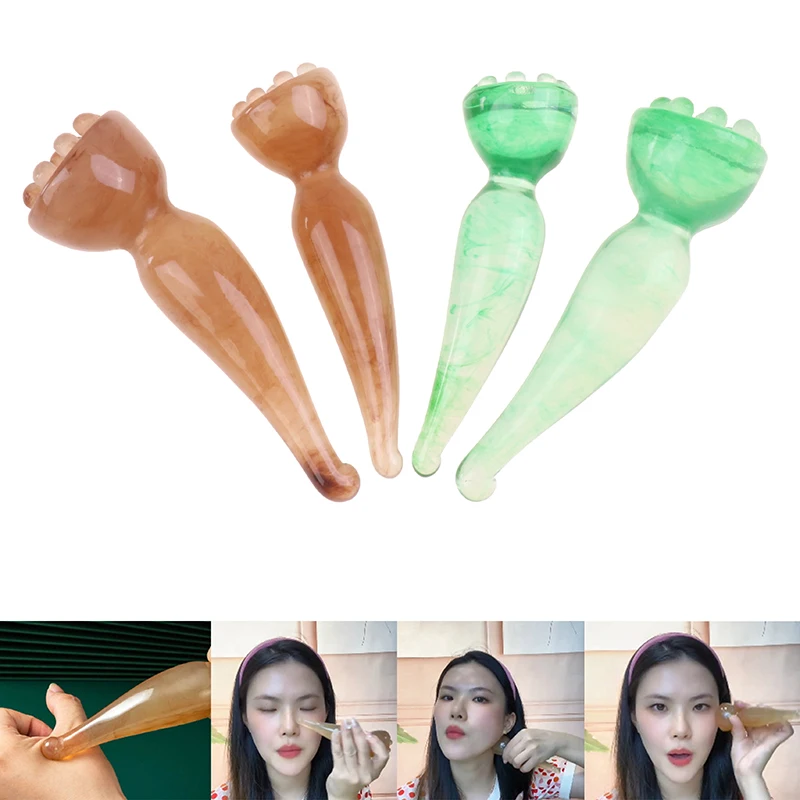

Массажер для лица Lotus Gua Sha, инструмент для красоты, меридиан, кисть для соскабливания, акупунктура, массаж, релаксация, терапия Guasha