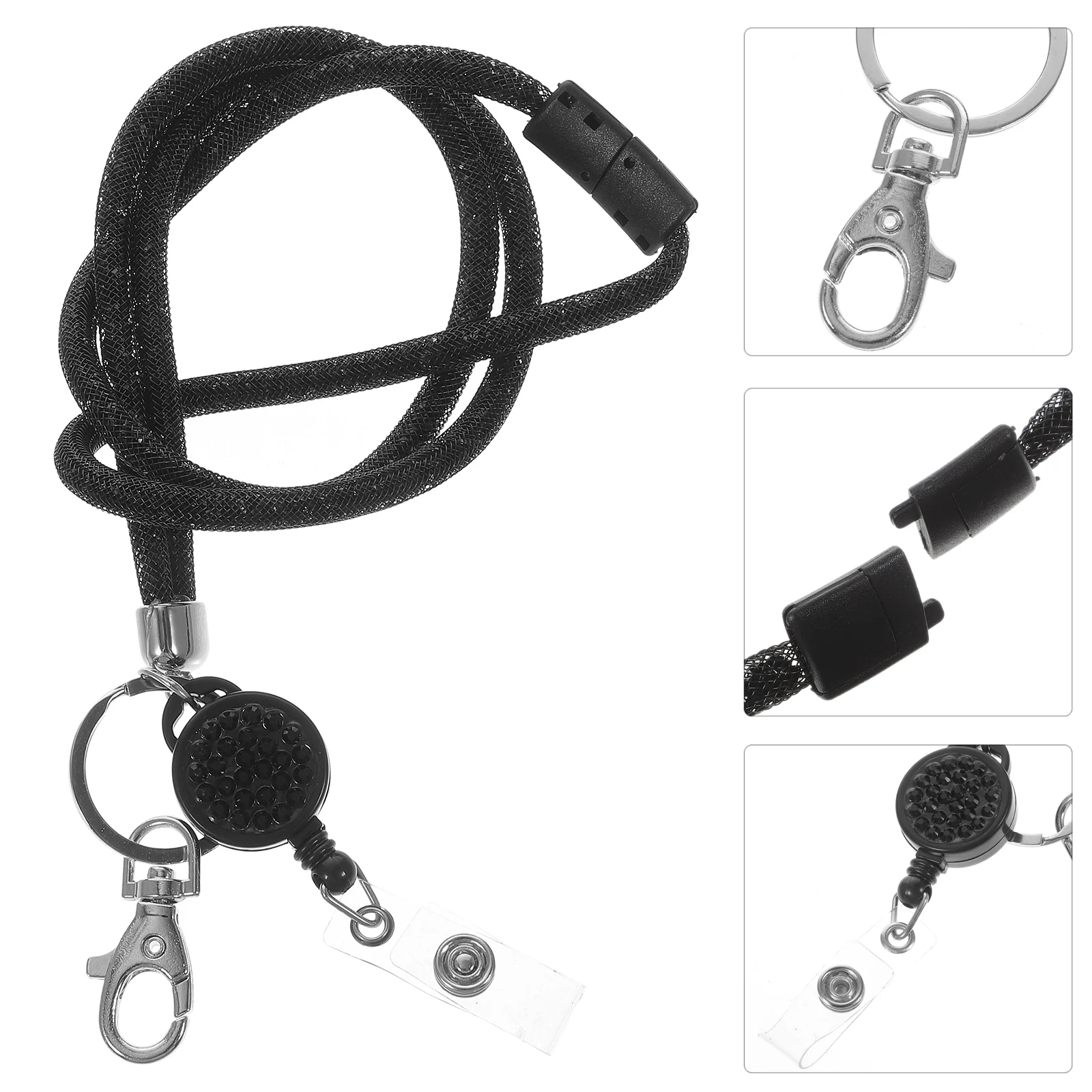 

ID Lanyard Office Lanyards Break Women Children Identification Card Badges Cellphone Plastic Sling