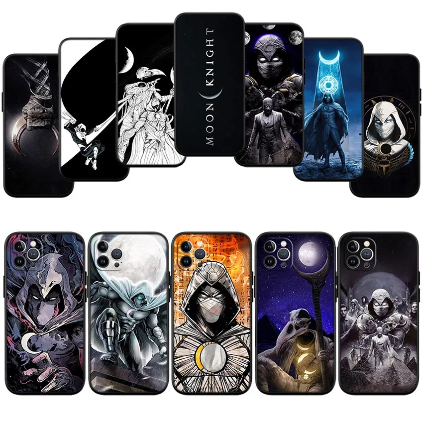 Чехол Moon Knight для iPhone 15 14 13 12 11 Pro Max Mini Plus