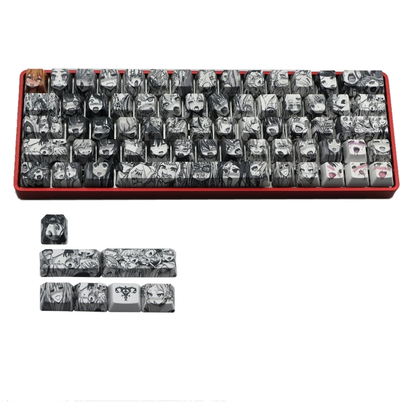 

Механическая клавиатура колпачки для клавиш под заказ OEM профиль 71 для клавиши краситель Sub колпачки двойная Совместимость Cherry MX GH60 GK61 GK6