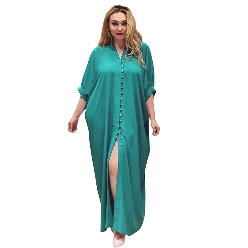 

Plus Size African Party Dresses for Women 2023 New Dubai Kaftan Muslim Chiffon Maxi Long Dress Dashiki Ankara Outfits Gown