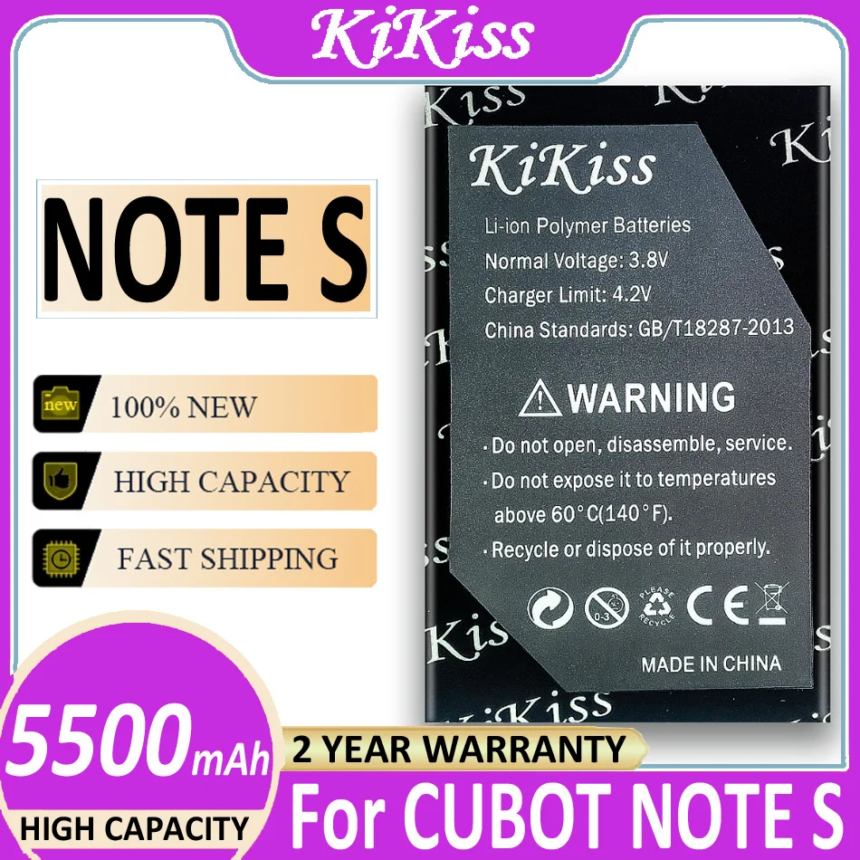 

Аккумулятор NOTE S 5500 мАч для CUBOT NOTES Bateria + номер отслеживания