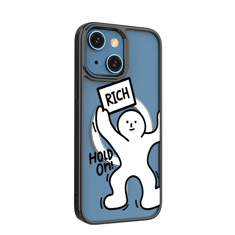 

Transparent Magnetic Phone Case for iPhone 14 13 12 11 Pro Max Wireless Charging Cover For iPhone13 12Pro Max Magnet Case