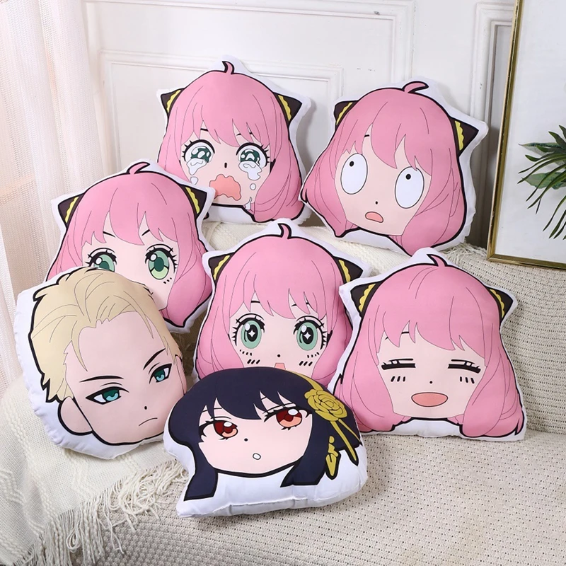 

Spy X Family Plush Toy Pillow Loid Forger Anya Forger Yor Forger Stuffed Cushion Anime Pillows Dolls Gifts