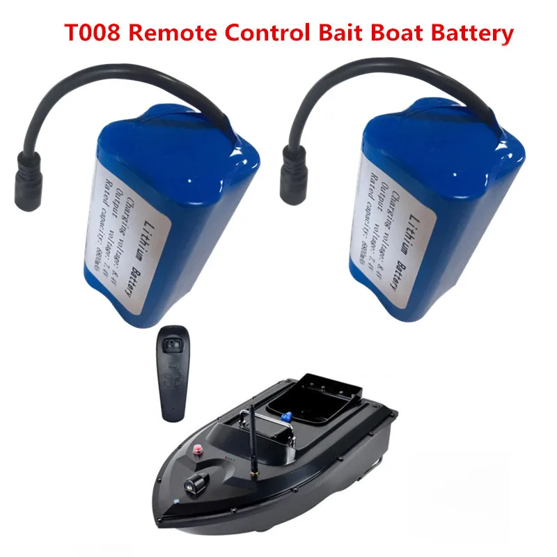 

T008 RC Fish Finder Electric Fishing Bait Battery 7.4V 6800mah battery 2pcs or 3pcs battery for T008 RC Boat spare part battery