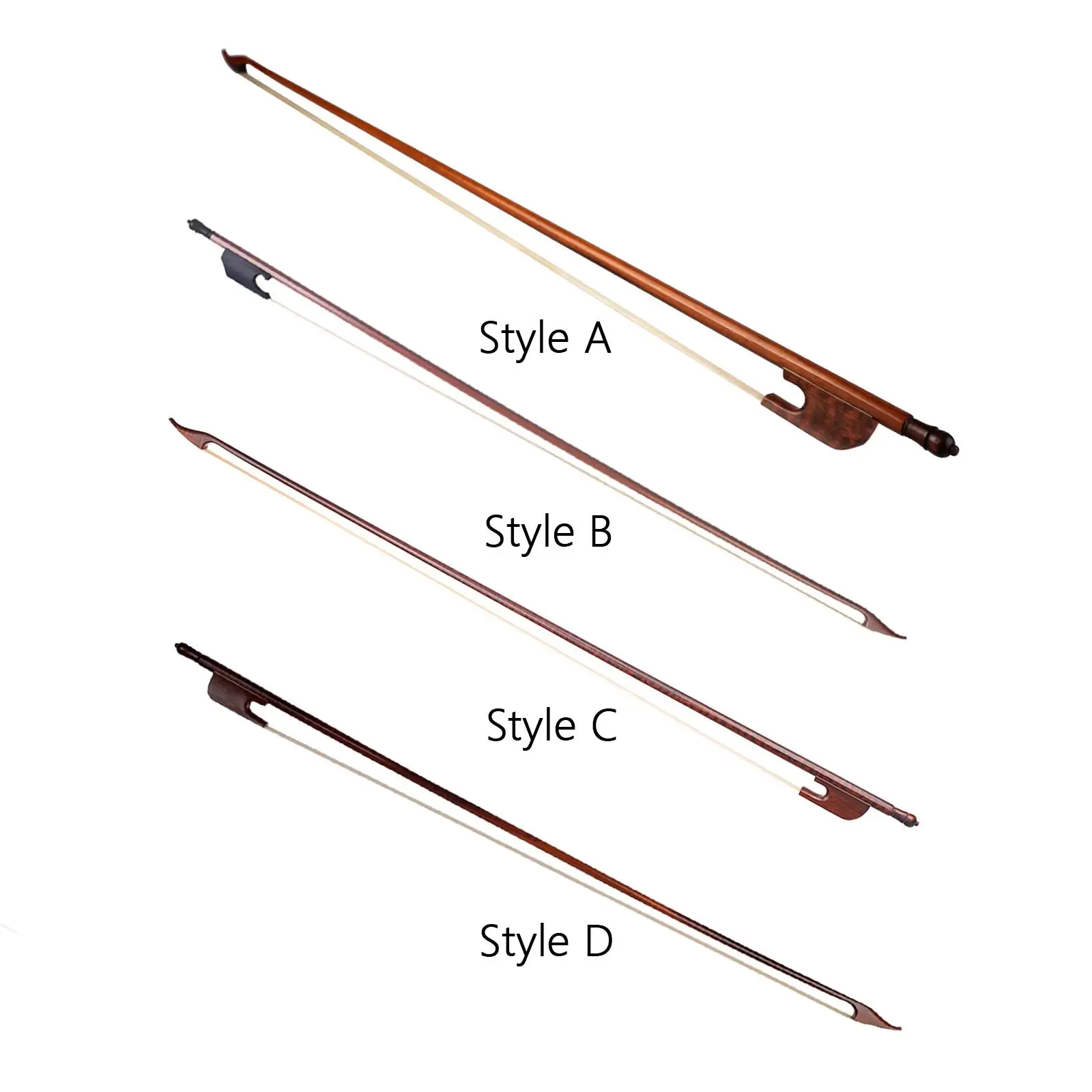 

Brazilwood Violin Bow Ebony Frog Handmade Fiddle Bow Well Balanced Lightweight for Beginner Advance