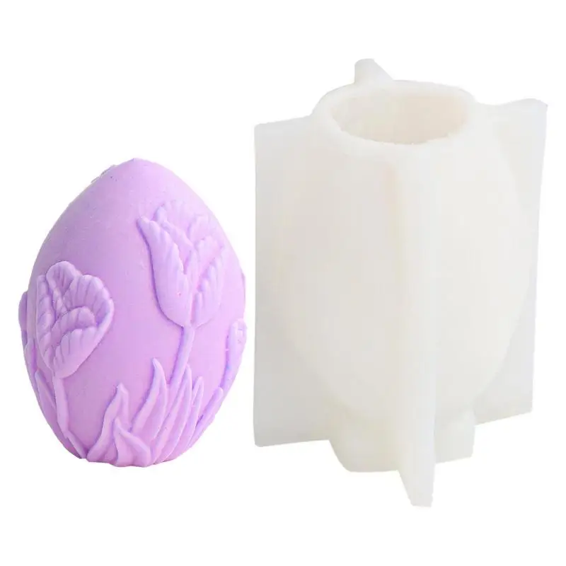 

Candle Mold Handmade Flowers Silicone Mold Soap Easter Day Gift Home Decor Silicone Cake Molds Bakeware Kitchen Accessories