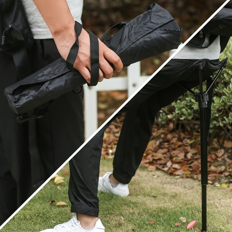 

Portable Folding Stool Adjustable Portable Fishing Single Leg Chair For Outdoor Camping Hiking Fishing