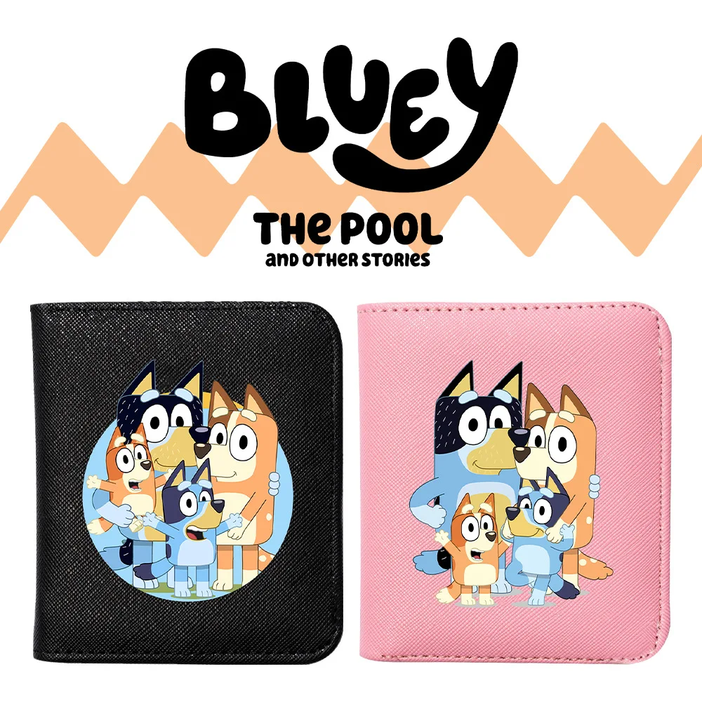

Disney Bluey Women's Wallet Girl Macaron Color Cartoon Fashion Large Capacity Change Storage Student Anime Peripheral Money Clip