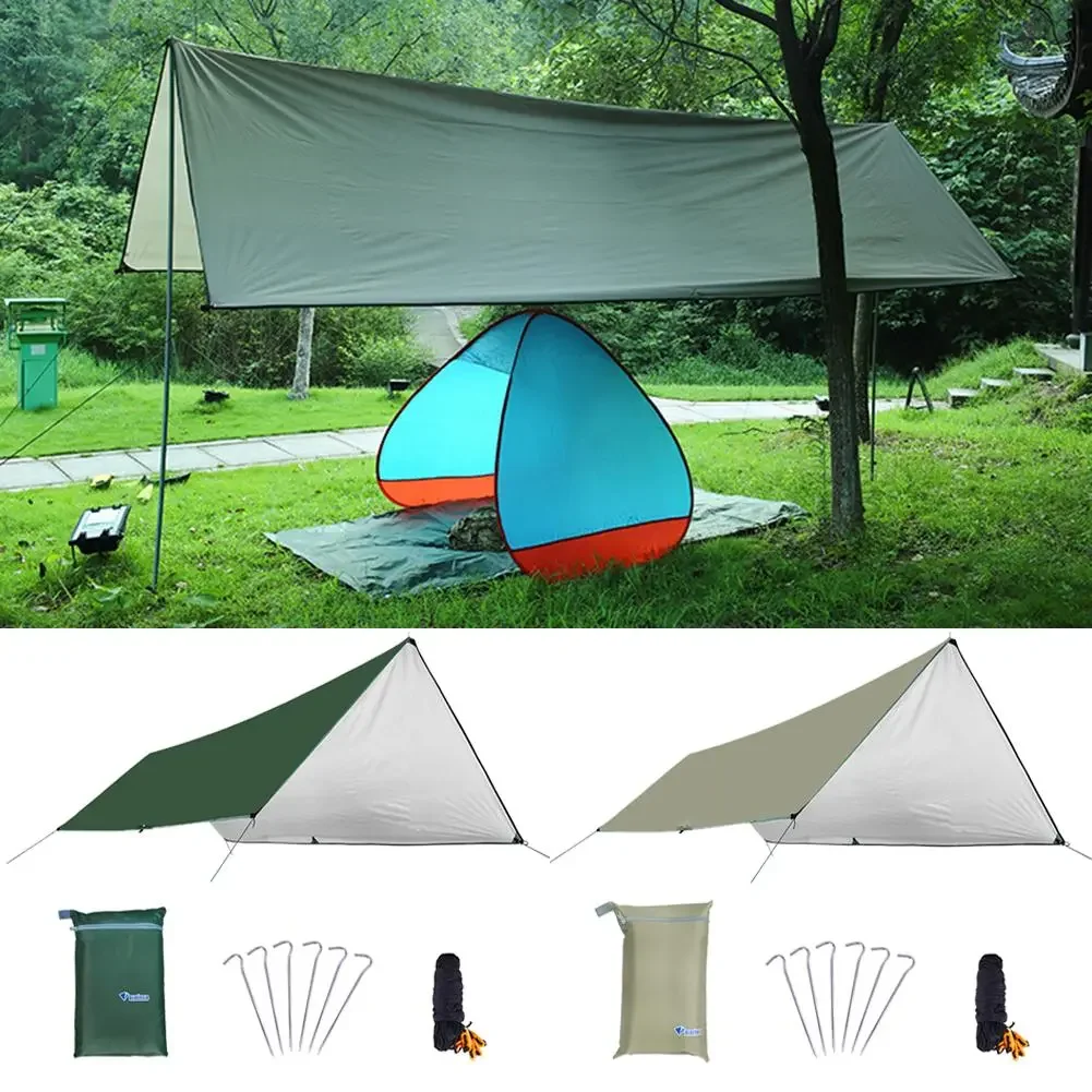 

Awning Waterproof Tarp Tent Shade Ultralight Garden Canopy Sunshade Outdoor Camping Hammock Rain Fly Beach Sun Shelter