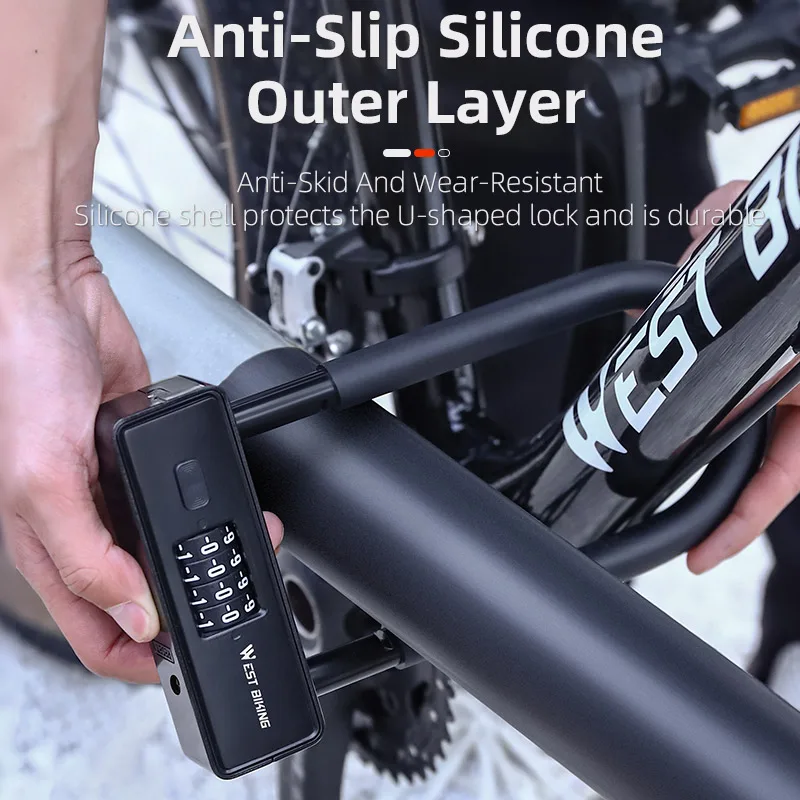 Велосипедные замки WEST BIKING U-образный навесной замок для электрического скутера