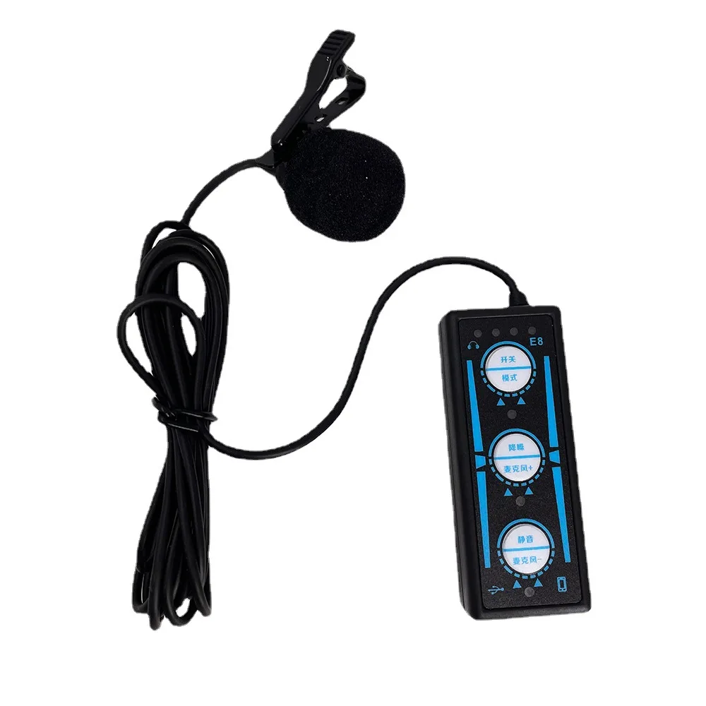 

M-VAVE Noise reduction Microphone DSP E8 With reverb effect Mic Wired Microphone for iPhone Smartphone DSLR Camera