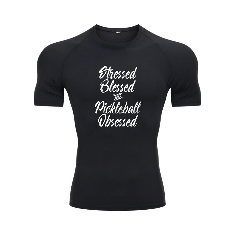 

Забавная надёжная и одержимая футболка Pickleball, топы для мужчин, хлопковая Футболка с принтом