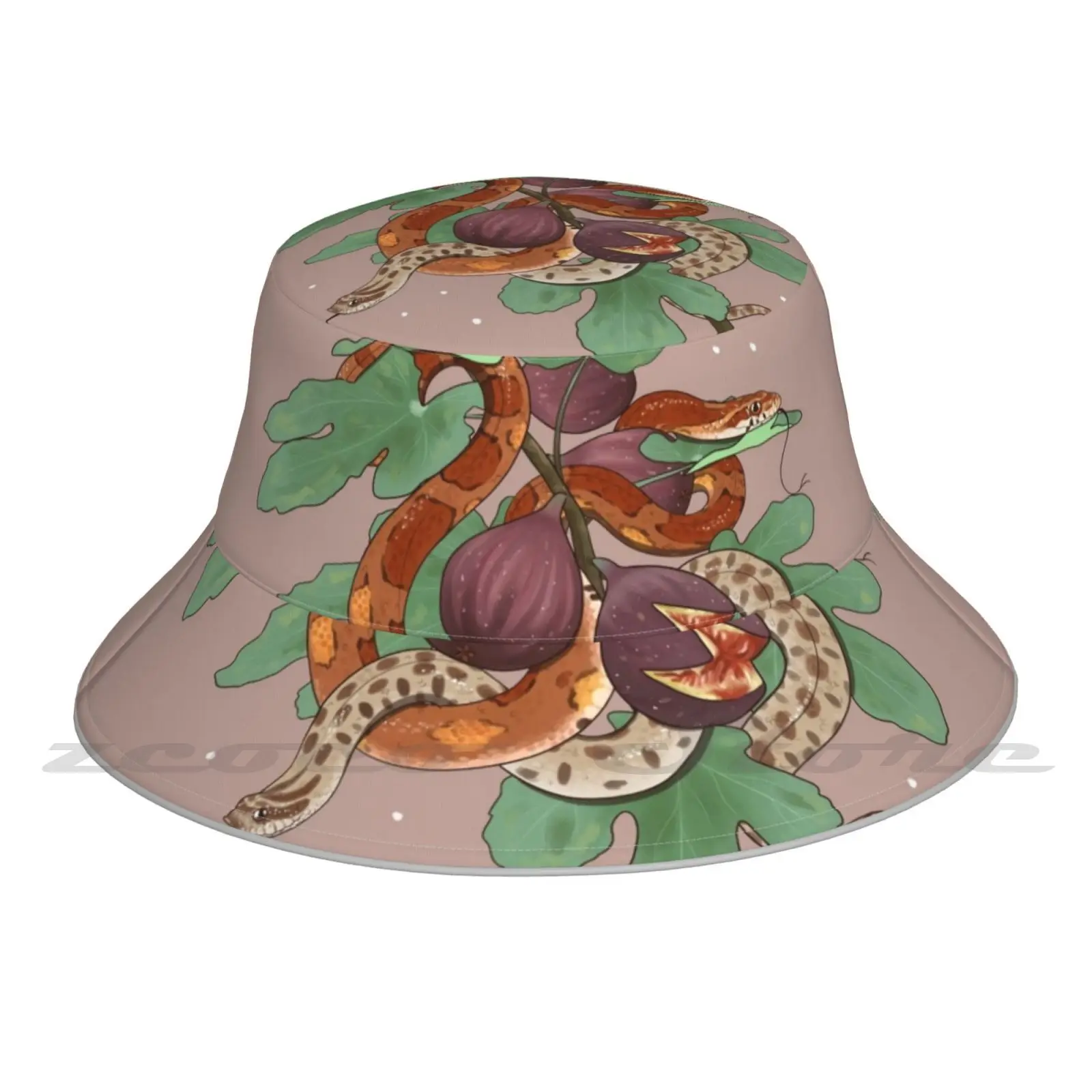 

Шляпка «кукуруза и хогнос», складной тент от солнца «сделай сам», модная Панама для отдыха, рептилии, животных, фигового дерева, Листьев, ветки