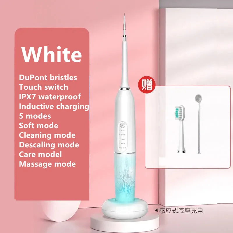 Sonic Electric Toothbrushes for Adults Kid Smart Timer Whitening Toothbrush Waterproof Replaceable 1 Brush Head USB Charging enlarge