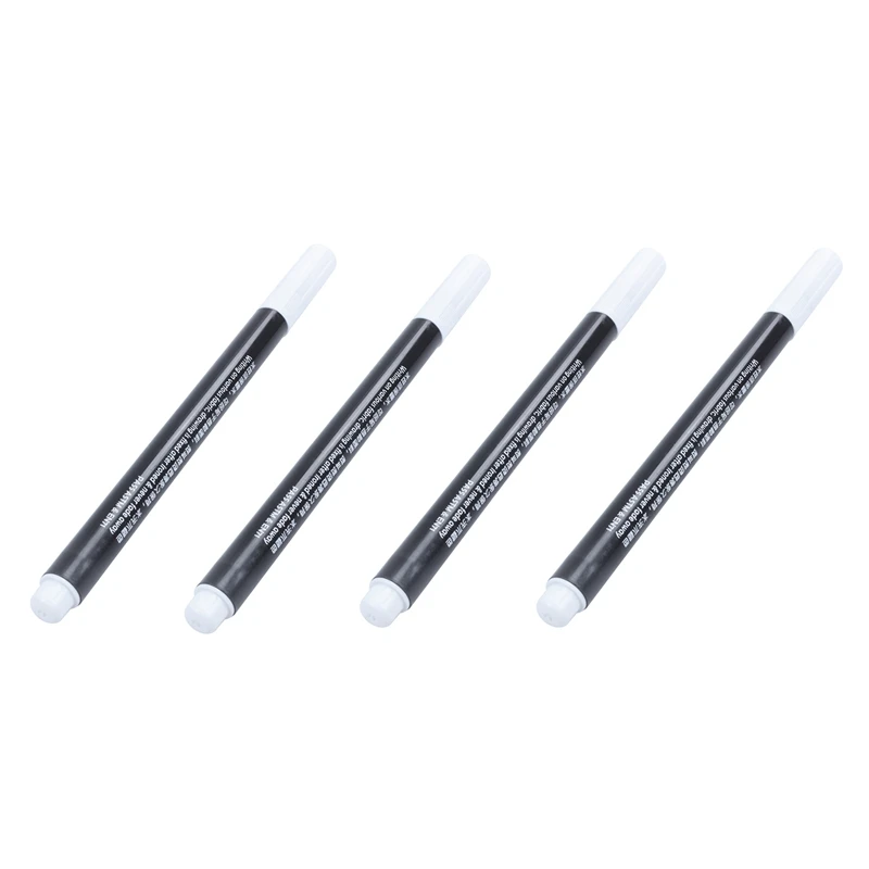 

4 X Fabric Marker Pens Permanent Colors For DIY Textile Clothes T-Shirt Shoes White