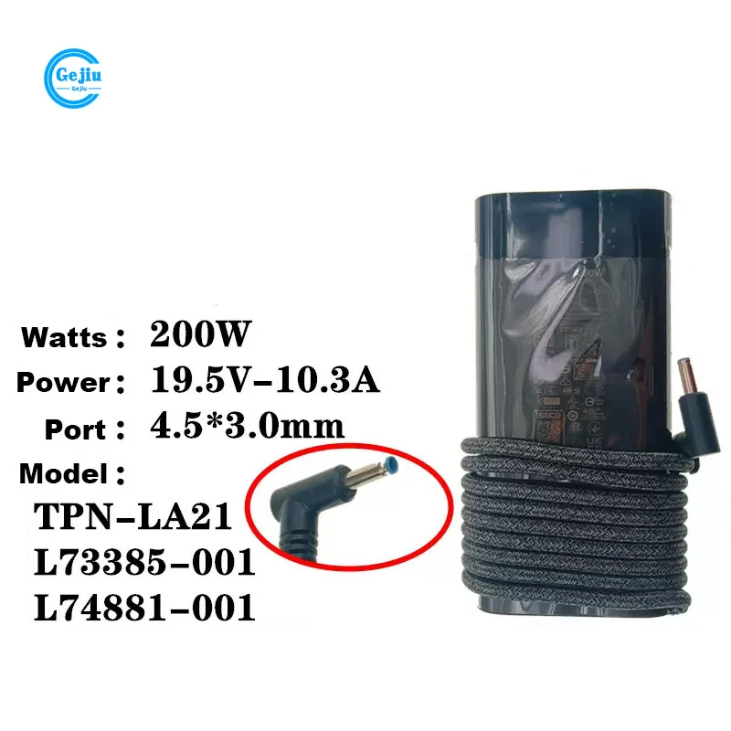 For Hp Zbook 17 Studio G7 G8 G9 19.5v-10.3a 200w Pn-la21 L73385-001 L74881-001