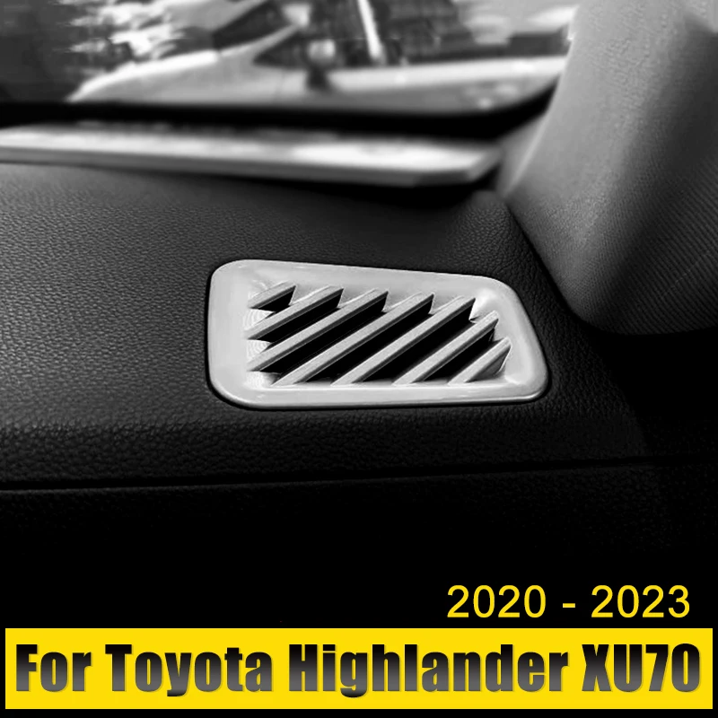 

Автомобильные аксессуары для Toyota Highlander XU70 2020 2021 2022 2023 ABS центральная консоль для приборной панели кондиционера вентиляционной решетки