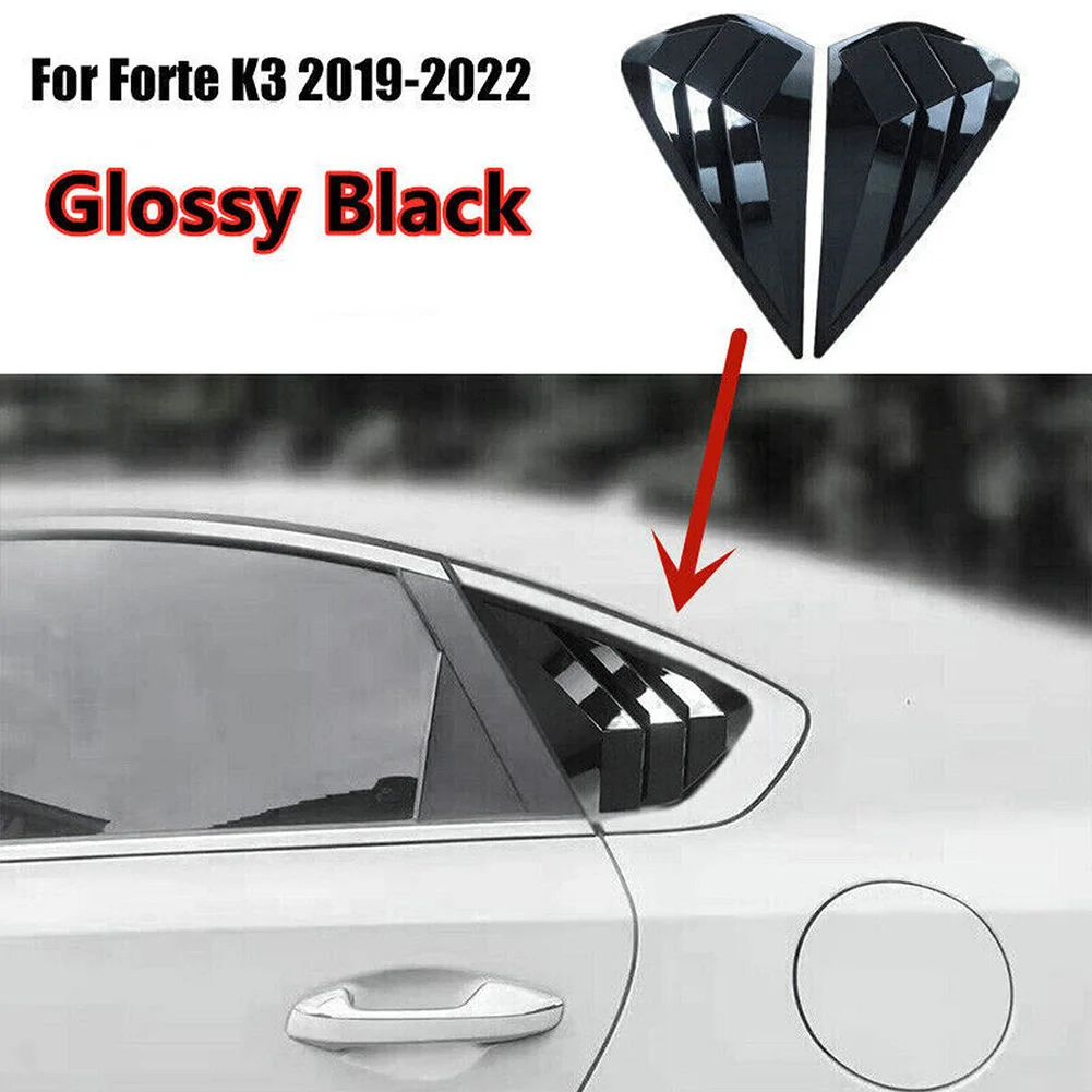 

For Kia K3 19-22 R Side Vent Galss Scoop Louver Cover Triangular Window Shutters Carbon Fiber Modified Exterior Trim Mustang