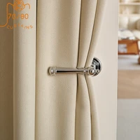 new japanese style cream color cotton linen imitation cashmere blackout curtains for living room bedroom custom home improvement