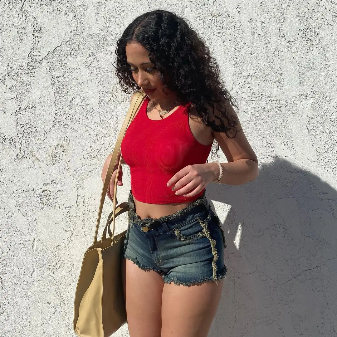 Fashion Denim Shorts Vintage Distressed Letter Print High Waist Slim Short Jeans Female 2023 Summer Streetwear Classic Y2K