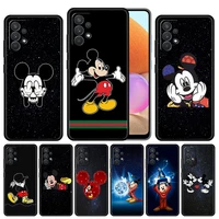 cover case for samsung galaxy a12 a52 a51 a50 a71 a32 a21s a72 a31 4g 5g bag silicone shockproof disney mickey mouse dark